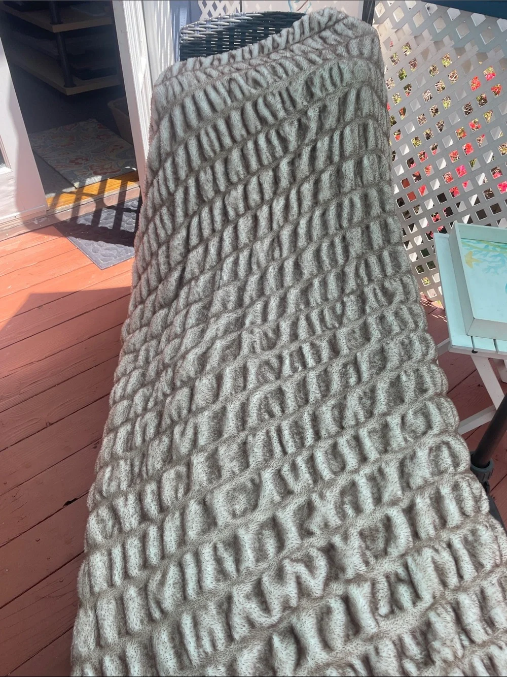 Minky couture adult blanket 50” x 60”